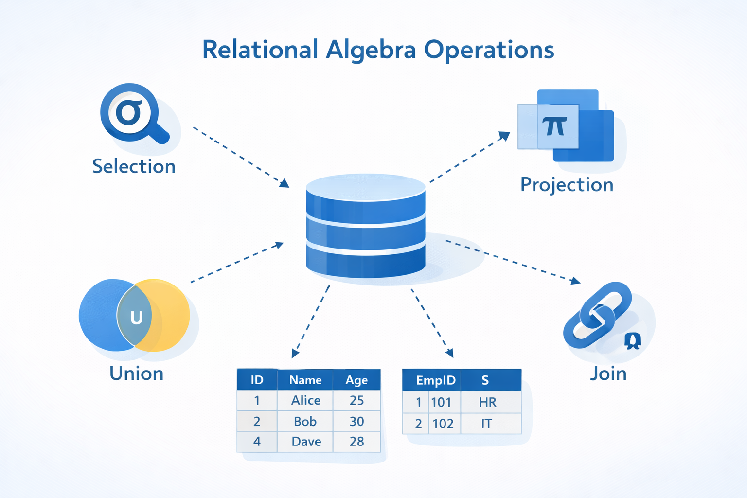 Relational Algebra Operations Explained